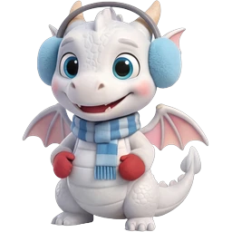 Cutewhite babydragon